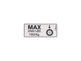 1706312 Decal, Tire Load (2320Lb/1052Kg) | JLG